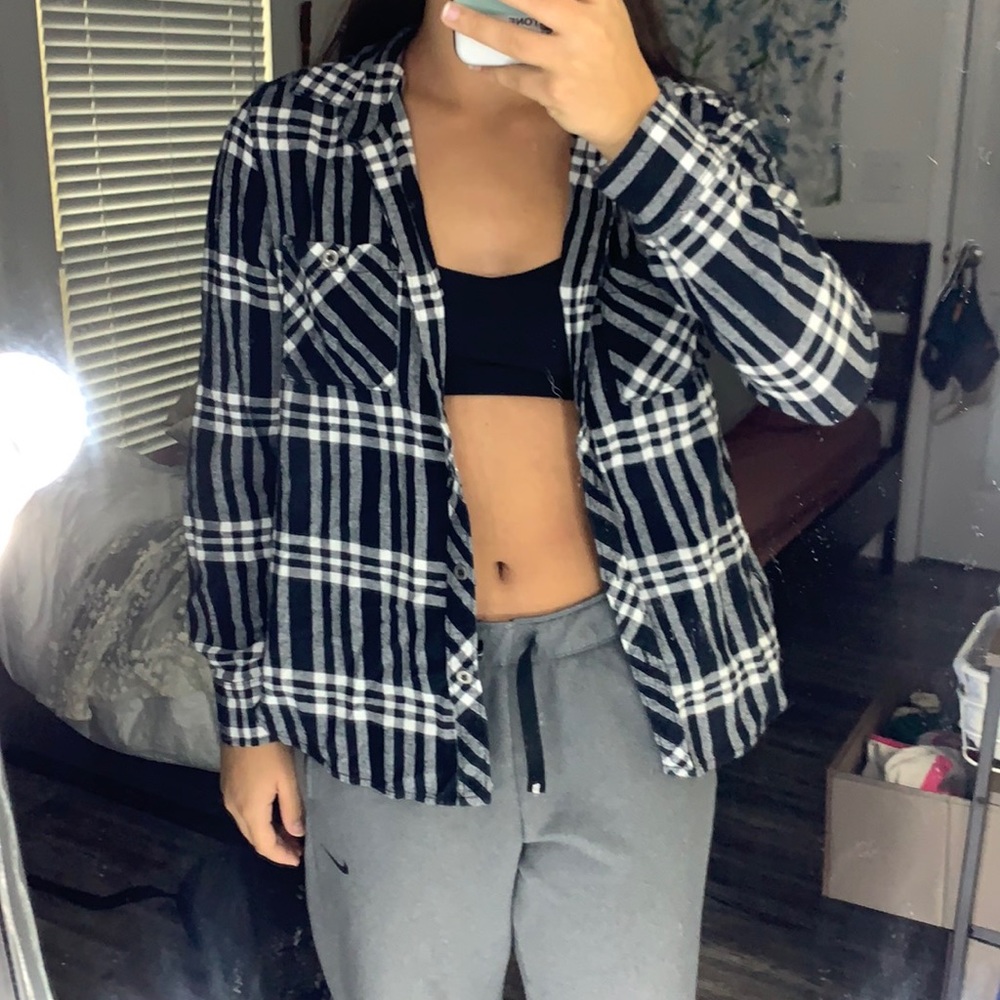 PacSun black flannel